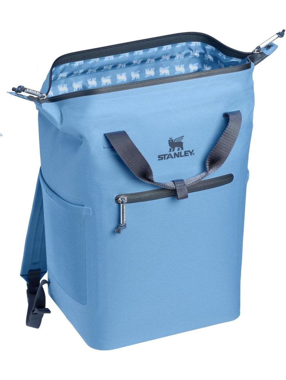 Stanley All Day Madeleine Backpack Cooler 20 Can Insulated Soft Cooler Blue Sky - Picture 4 of 7